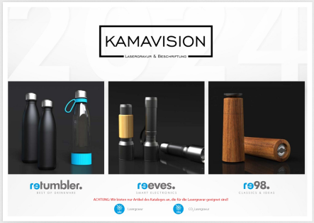 Werbemittel-Katalog Kamavision Lasergravur
